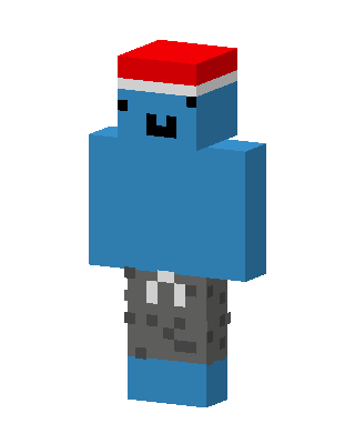 Blue Blob skin, 3D preview