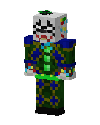 Green Villain skin, 3D preview