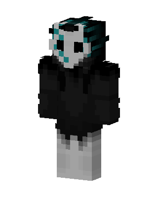 Black Masked Mob skin, 3D preview