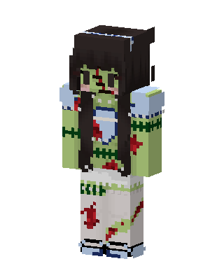 Green Anime Girl Minecraft green skin