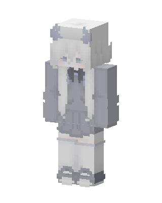 Snow Bunny Girl skin, 3D preview