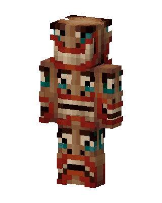 Totem Pole skin, 3D preview