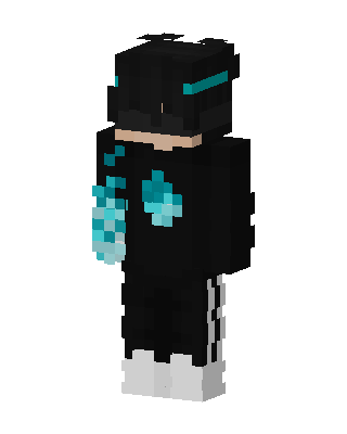 Black Gamer Boy skin, 3D preview