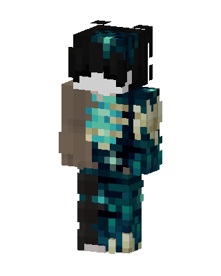 Deep Dark Warden Minecraft skin