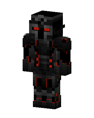 Black Glowing Villain Boy Minecraft skin