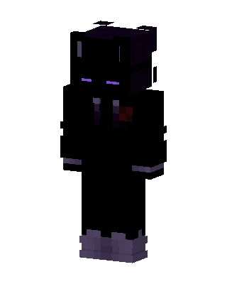 Shadow Enderman Minecraft black skin