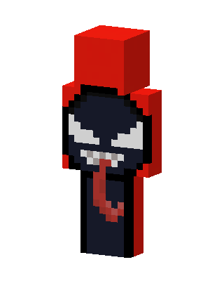 Venom Face skin, 3D preview
