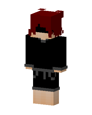 Crimson Hoodie skin, 3D preview