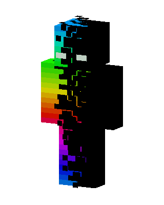 Rainbow Shadow skin, 3D preview
