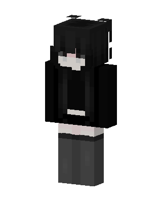 Dark Hoodie Girl Minecraft skin