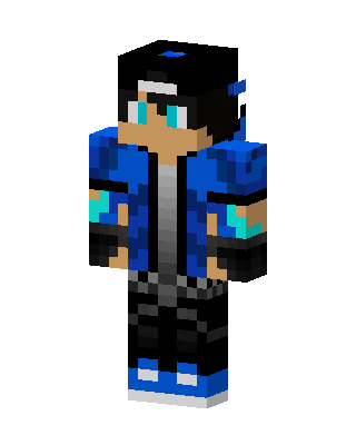 Blue Camo Hoodie Minecraft skin