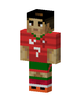 Red Number Seven skin, 3D preview