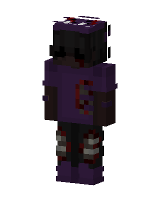 Purple Gamer Boy skin, 3D preview