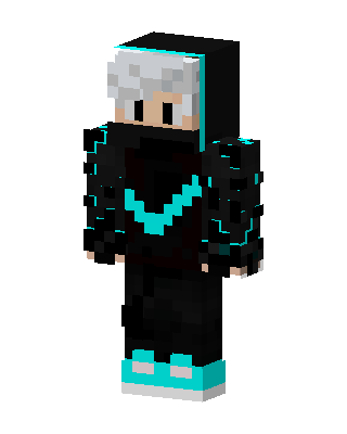 Cyan Shadow skin, 3D preview
