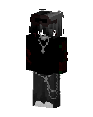Black Villain Boy skin, 3D preview