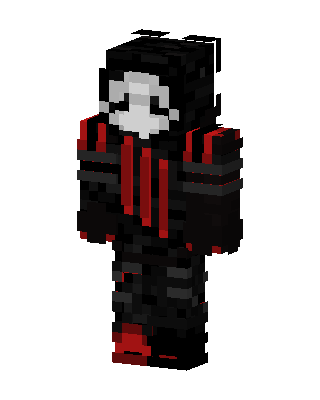 Black Ninja Boy skin, 3D preview