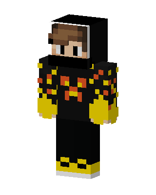 Flame Hoodie Boy Minecraft skin