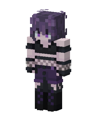 Purple Hero Girl Minecraft skin