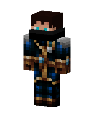 Azure Mage skin, 3D preview