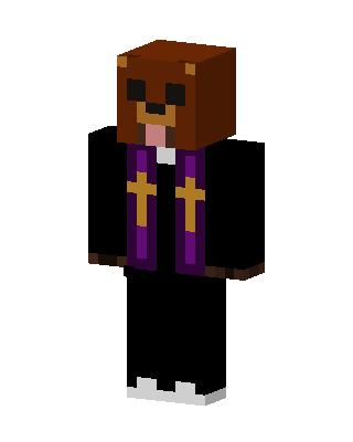 Bear Priest skin, 3D preview