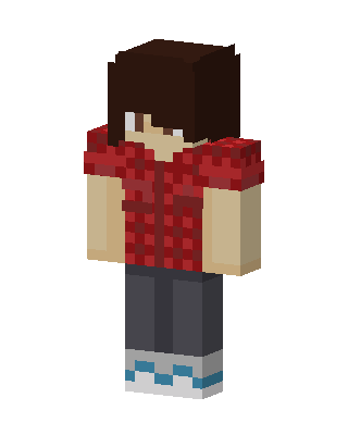 Red Player Boy skin, 3D preview
