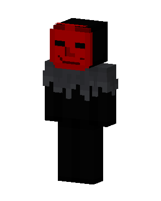 Red Mask Jester Minecraft demon skin
