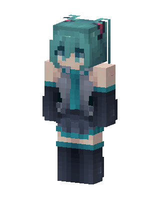 Hatsune Miku Minecraft skin