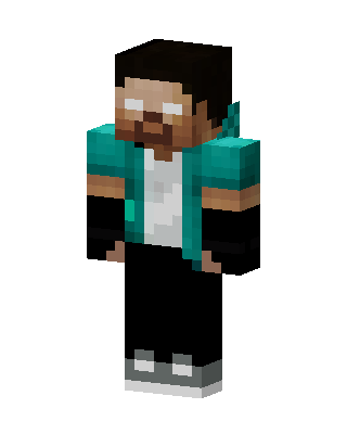 Teal Player Boy Minecraft skin