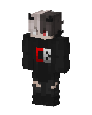Split Face Hoodie skin, 3D preview