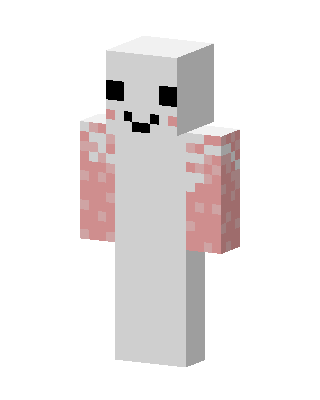 Blushing Axolotl skin, 3D preview