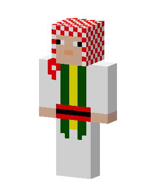 Keffiyeh Traveler skin, 3D preview