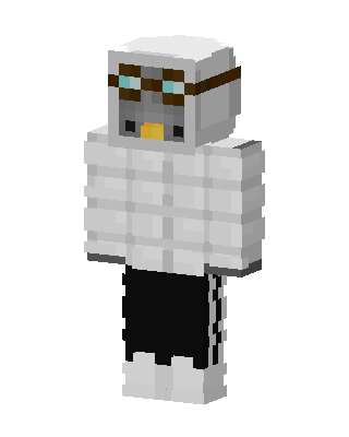 White Animal skin, 3D preview