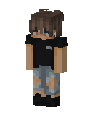 Casual Streetwear Boy skin, 3D preview