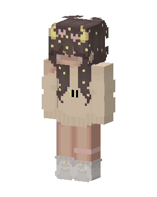 Starry Moon Girl skin, 3D preview