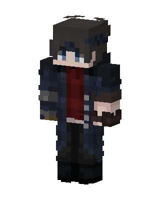 Blue Suit Boy skin, 3D preview
