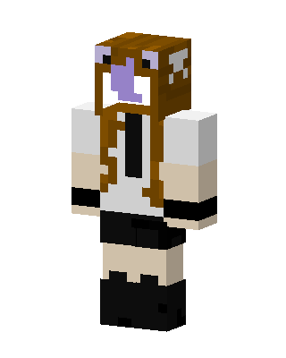 Cow Hood Girl Minecraft skin