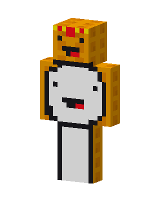Gold Masked Costume skin, 3D preview
