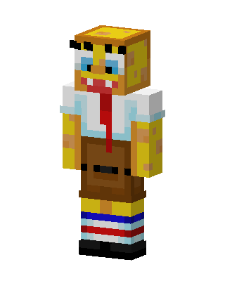 SpongeBob skin, 3D preview