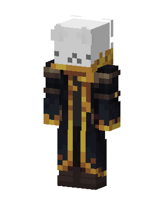 Skull Knight Mage skin, 3D preview