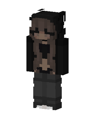 Dark Brunette Girl skin, 3D preview