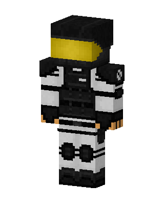 Black Athlete Boy skin, 3D preview