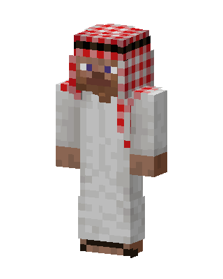 Keffiyeh Man skin, 3D preview