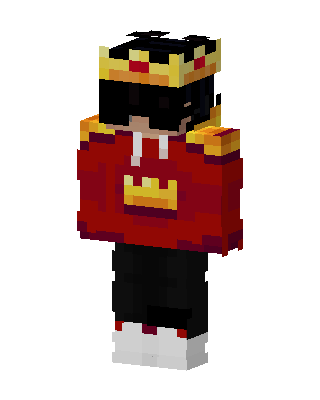 Crowned Red Hoodie Minecraft skin