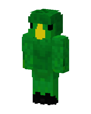 Parrot Costume skin, 3D preview