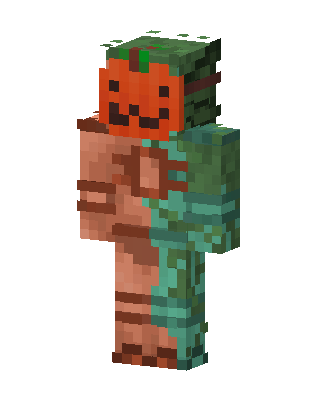 Pumpkin Zombie Minecraft Halloween skin