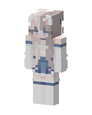 Snow Kitten skin, 3D preview