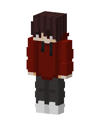 Crimson Hoodie skin, 3D preview