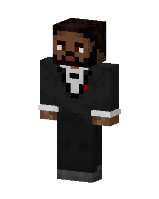 Bearded Tuxedo Man skin, 3D preview