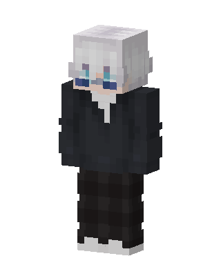Silver Glasses Boy skin, 3D preview