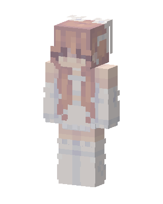 Peach Bunny Minecraft skin